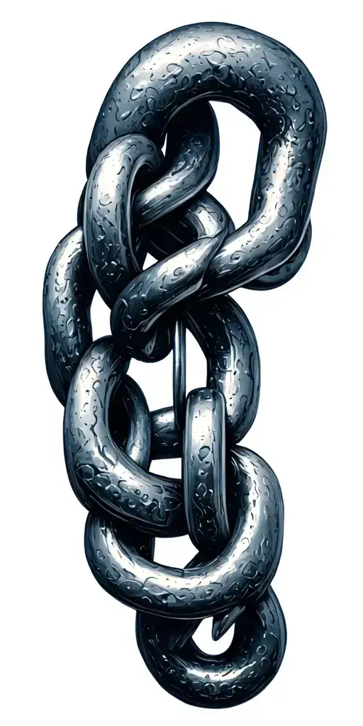 Metal Chainlink With Hook Intertwined