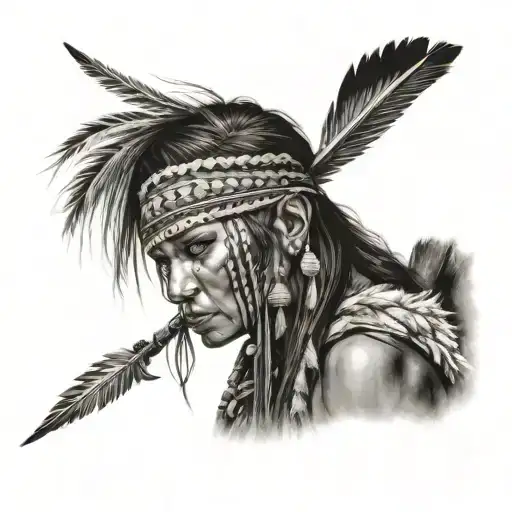 Apache Warrior Woman