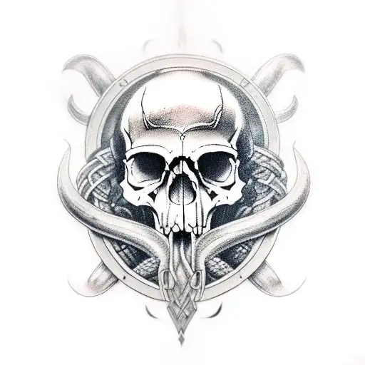 Viking Valhalla Tor Skull