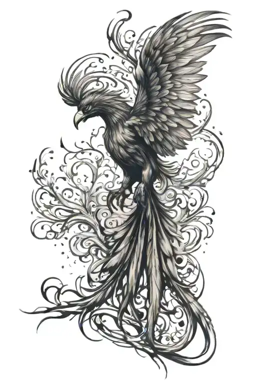 Phoenix Rising From The Ashes