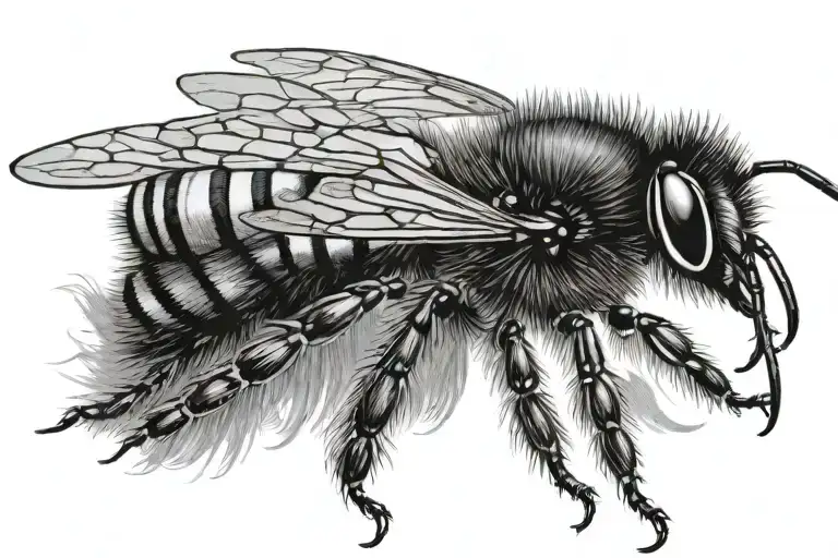 Bee Word Fabulous Black Silhouette