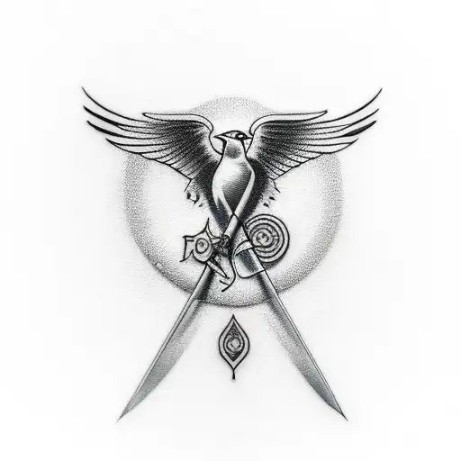 Robbin Bird With Archery