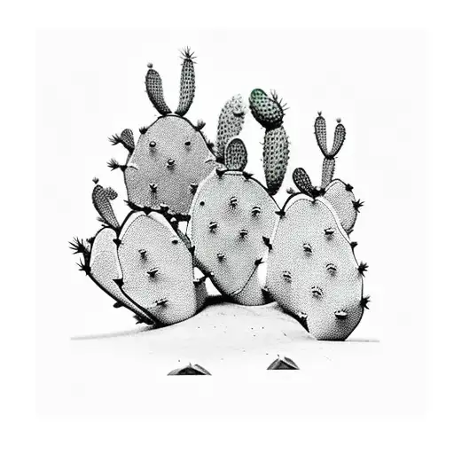 Prickly Pear Cactus In Cowboy Boot
