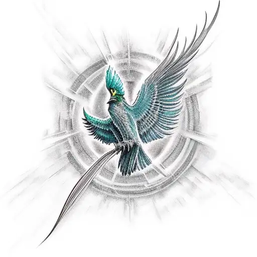 Combine The Incredible Hulk And The Phoenix Bird In A Powerful And Dynamic Design