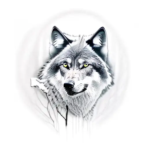 A Lonely Black Wolf Looking For A Pack That' Looking For Him