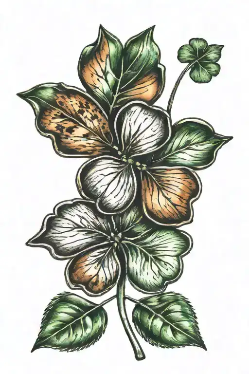 Lucky Penny And 4 Leaf Clover