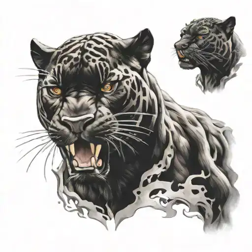 Black Panther Roaring