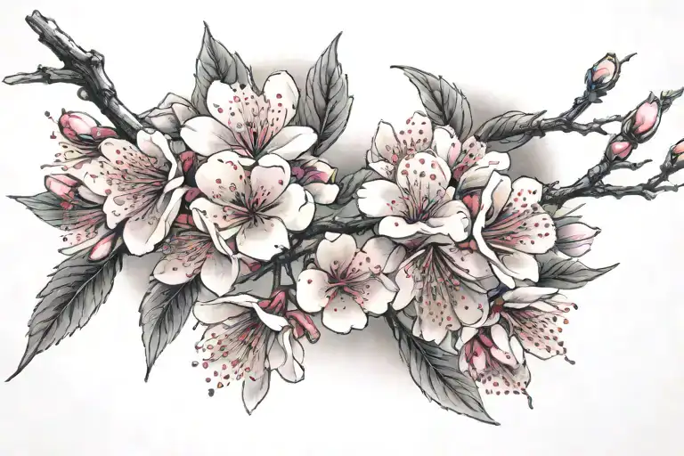 Japanese Cherry Blossom Full Moon Cherry Blossom