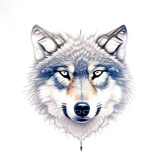 Wolf With Butterflies Sleeve