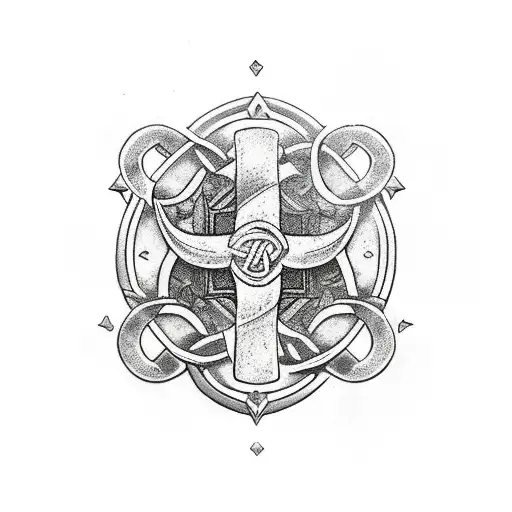 Tyr Nordic God Symbol Ruin