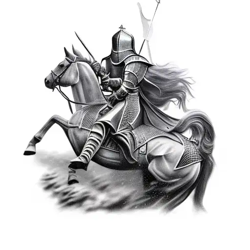 A Knight On A Horse
