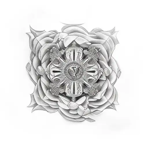 Alas De Angel Realistas En Negro Y Gris Para Pecho Hombre