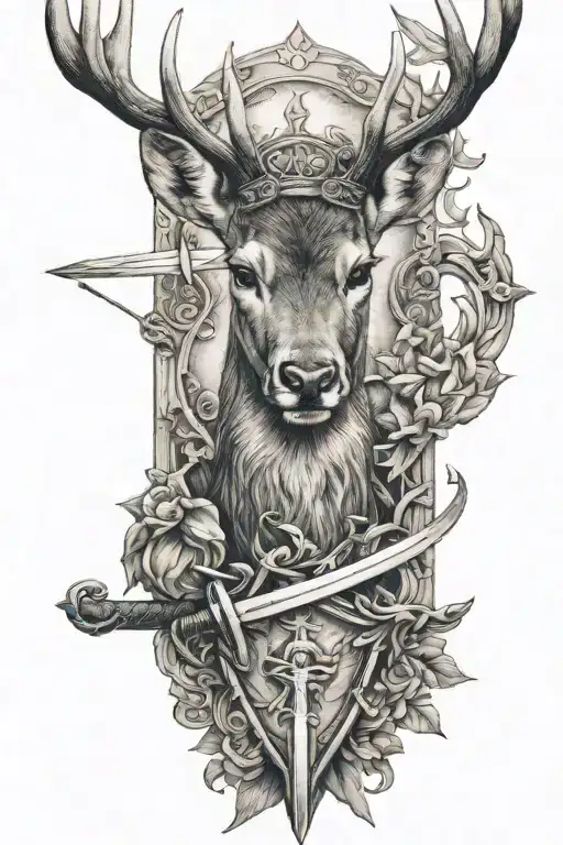 Deer And Sword