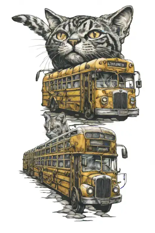 Cat Bus Parked