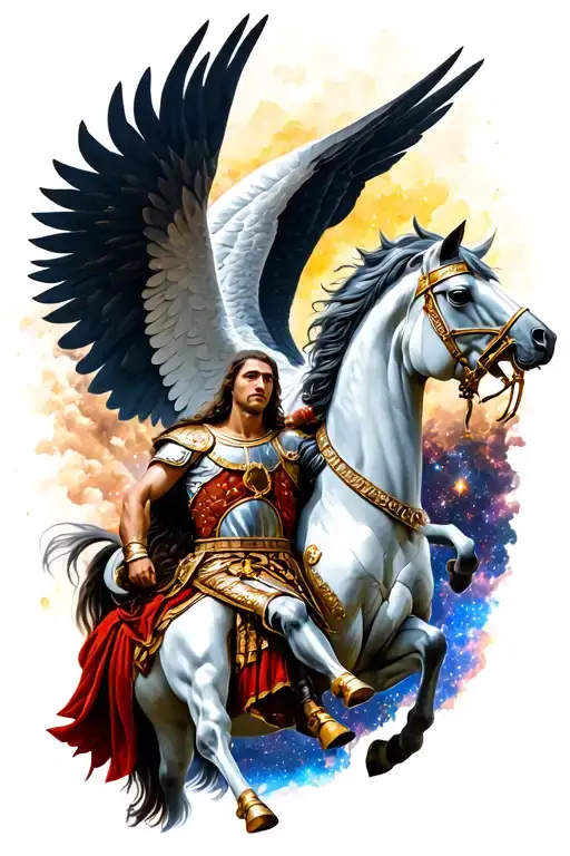 Roman Soldier Pegasus And Galaxie