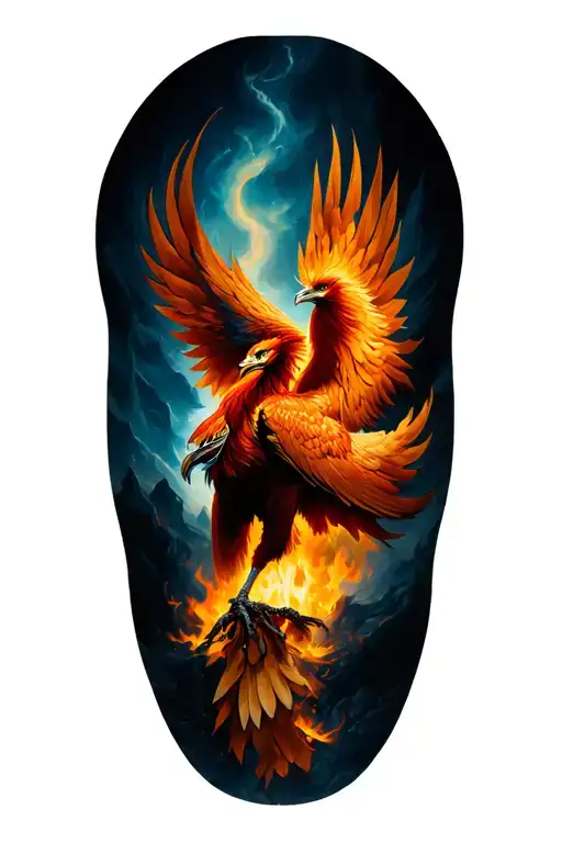 Phoenix Rising From The Ashes