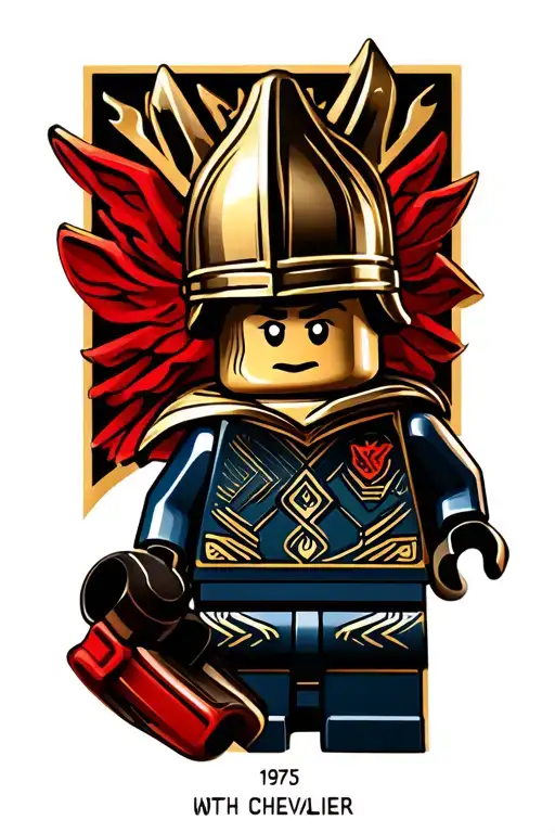 Year Of Birth 1975 With Lego Chevalier