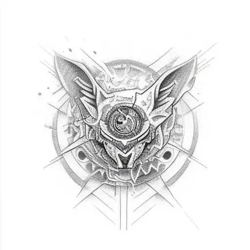 Sketch Of A Sleeve In Realism Style With Graffiti Elements