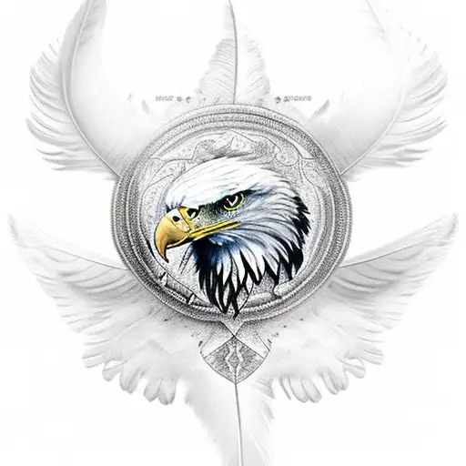 Eagle And A Wolf With Feathers