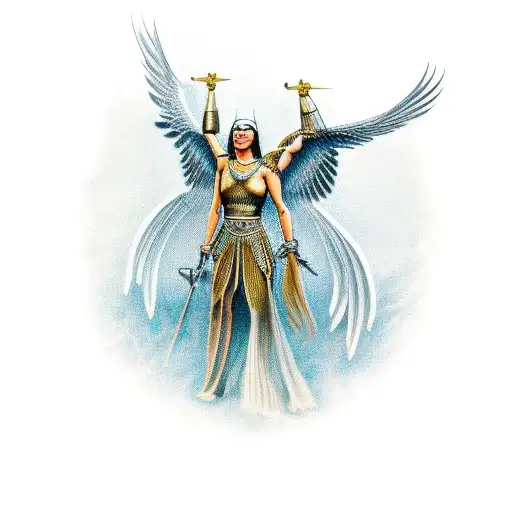 Valkyrie Reaching Down To A Mortal