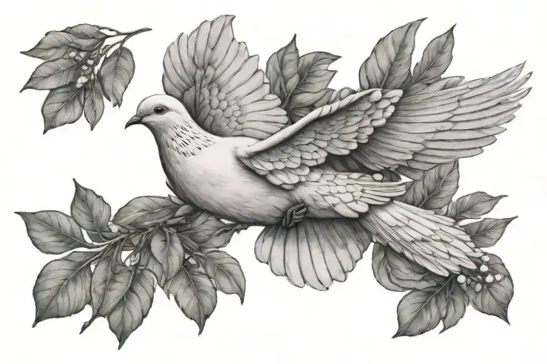 Dove Flying