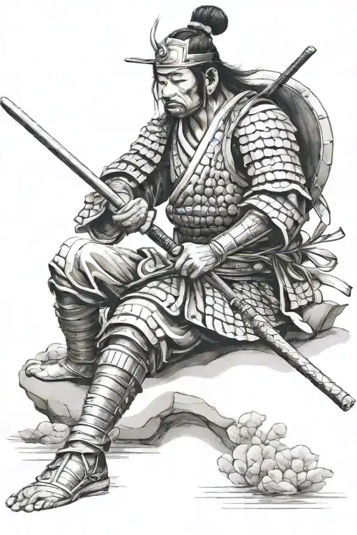 Samurai Warrior Meditating