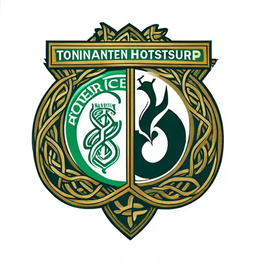 Celtic Fc And Tottenham Hotspur Logo Intertwined