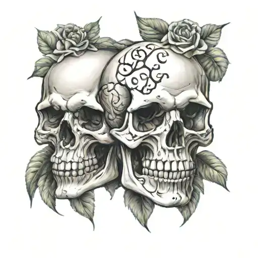 Skull Hear See Speak No Evil