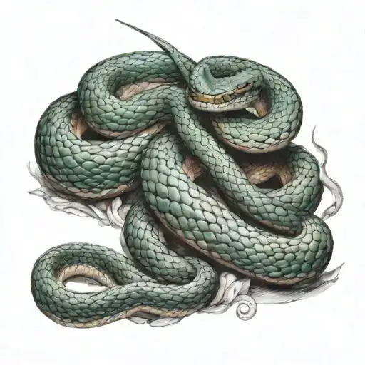 Snake Wrapped