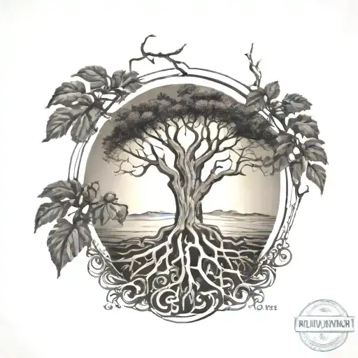 Uruguay Sun With Roots