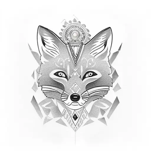 Full Back Fox With Jewels