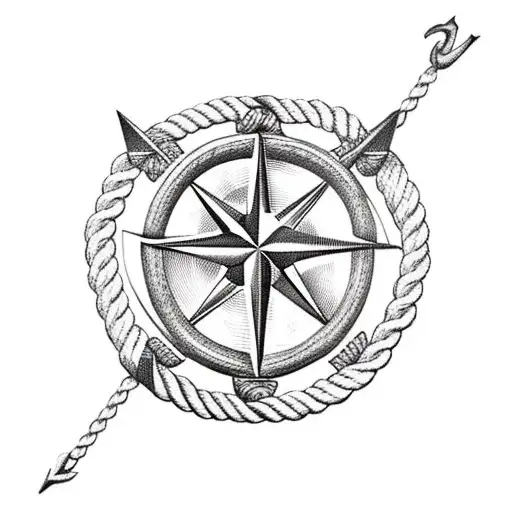 Anchor Compass Rope Scorpion