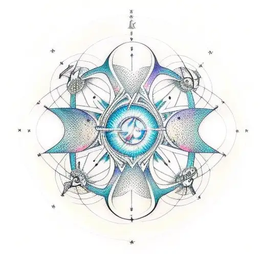 A Representation Of The Infinite Symbol With Constellations Inside