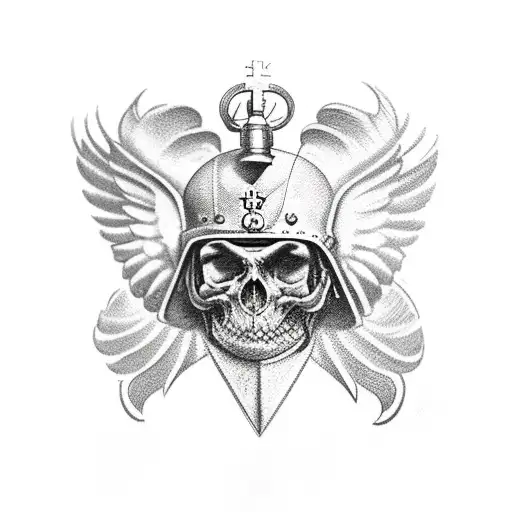 Saint Micheal In Military Gear