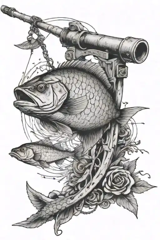 Fishing Rod Casting A Line That Represents Suicide