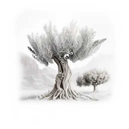 Realism Olive Tree