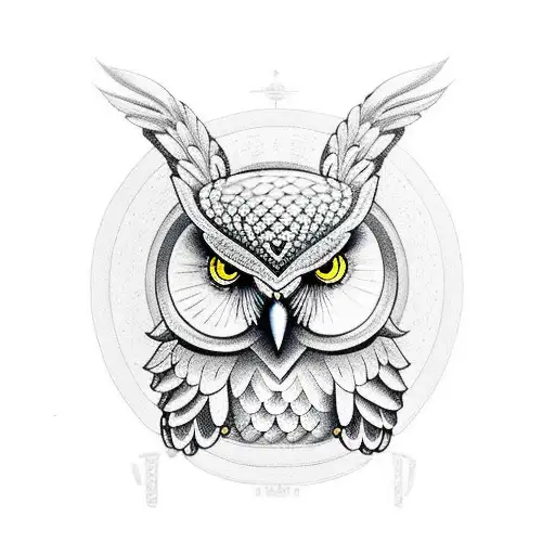 Goddess Athena With An Owl