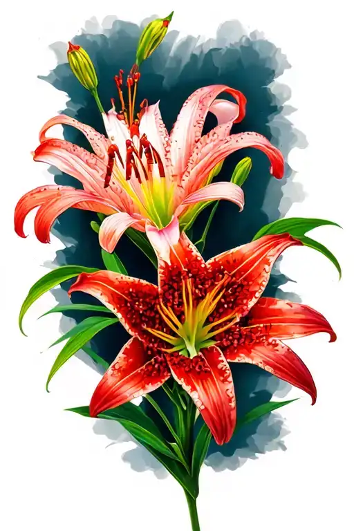 Red Spider Lily Flowers