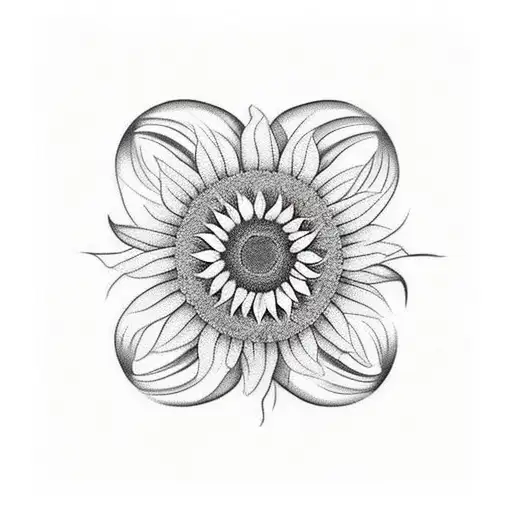 Flowers In A C Shape No Roses One Sunflower