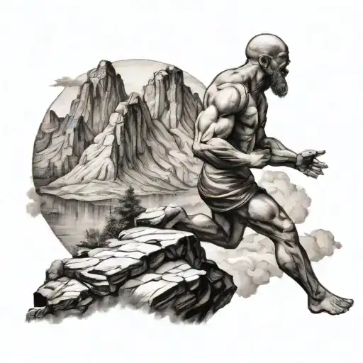 Sisyphus And Mountain