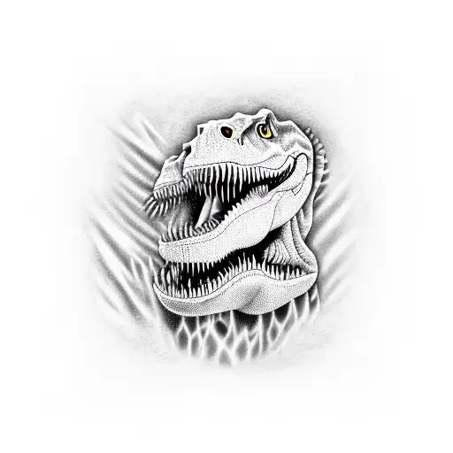 Dinosaur Playing Electric Guitar