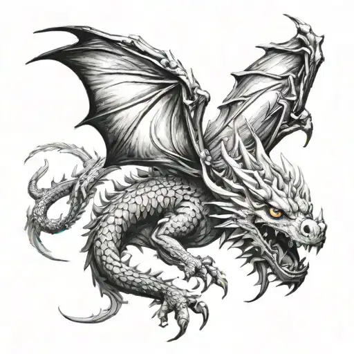 Dark Fantasy And Dragon