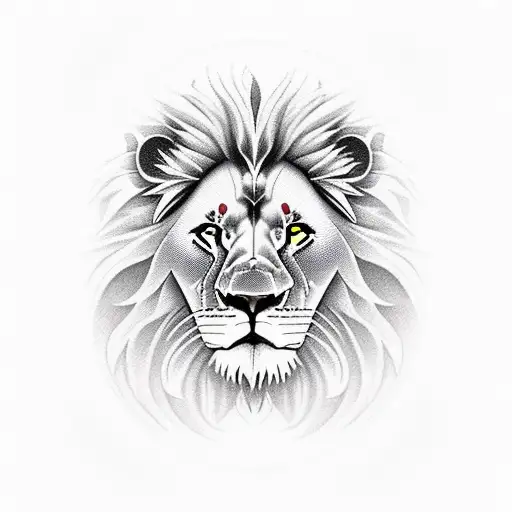 Lion With Playing Cards Smoking