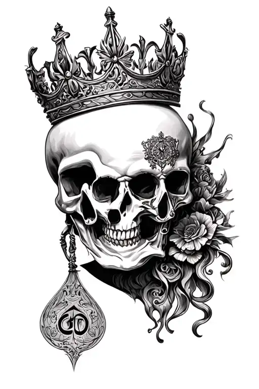 Spade King Skull Queen Muerte