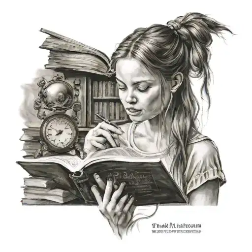 Head Of Polish Girl Reading Book