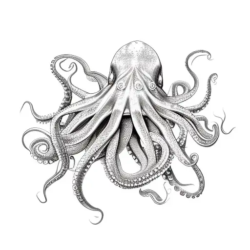 Octopus With Delicate Tentacles