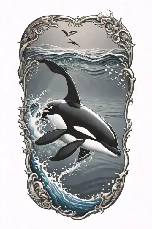 Killer Whale Swimming