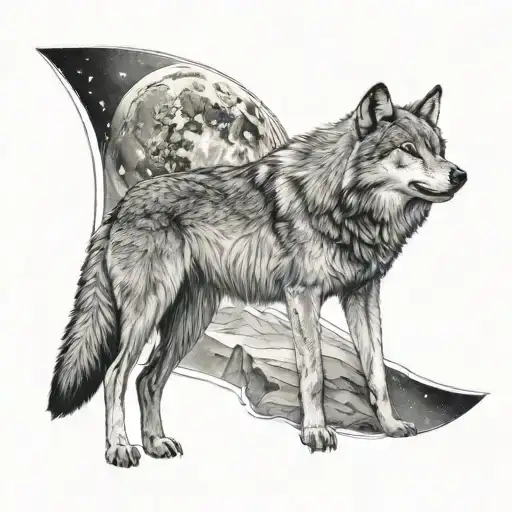 Moon Star Gray Wolf