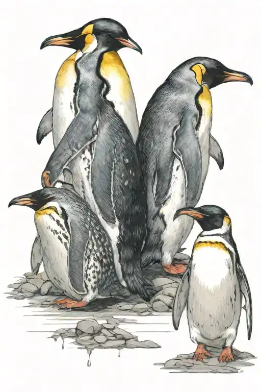 Penguin Crying While Watching His Brother Getting Eaten Alive