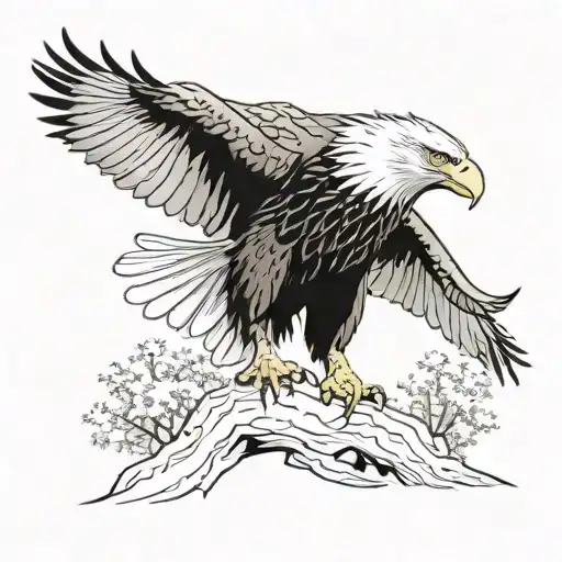 Eagle Perched